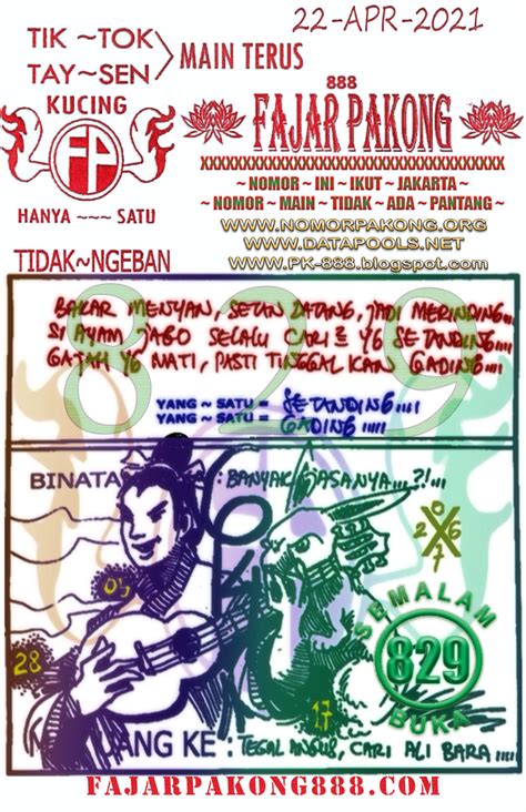 Data pengeluaran pk 888 .